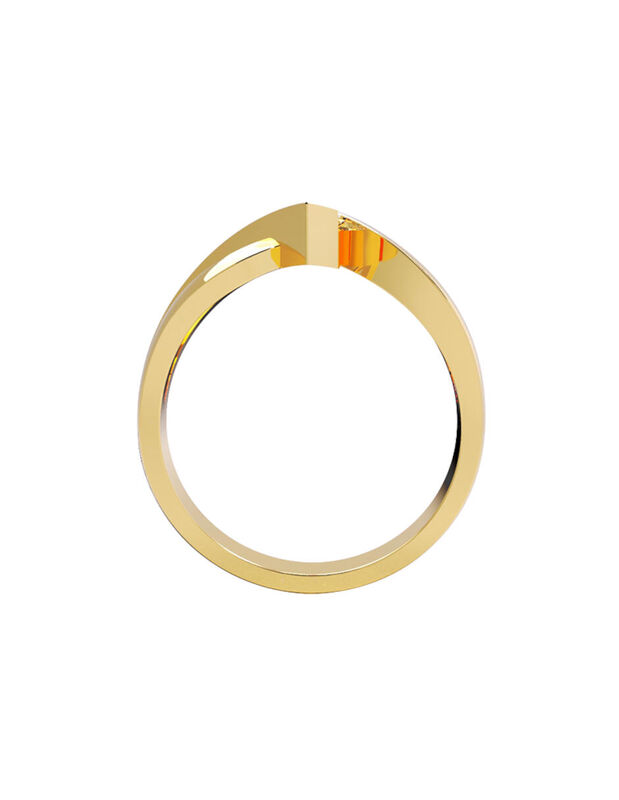 Anillo de Compromiso de 14K con Diamante de Lab... image number null