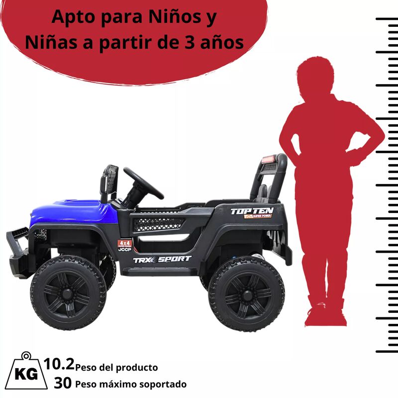 Camioneta Montable El&eacute;ctrica Para Ni&ntilde;os Luces B... image number null