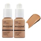 Maquillaje Foundation Phoera 105 Sand, Cobertura Total, Paquete De 2