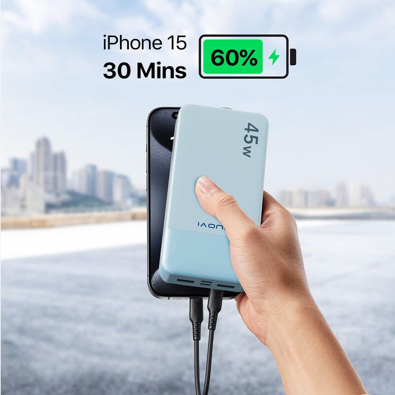 Cargador Port&aacute;til Power Bank Juovi J2621 20000m... image number null