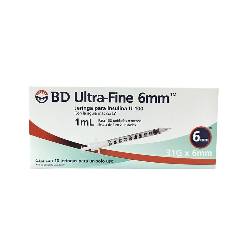 Jeringa Deschable Para Insulina Bd Ultra Fine 1... image number null
