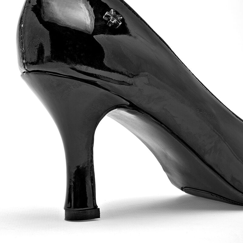Moramora zapatilla para mujer  negro charol cod... image number null