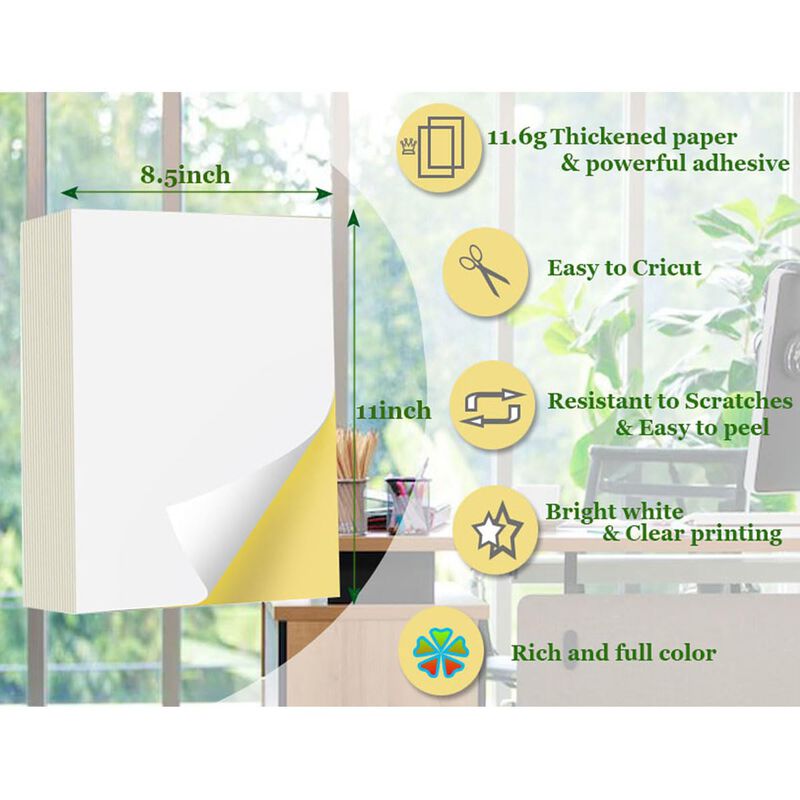 Papel adhesivo Miguming 45 hojas 21x29,7 cm mat... image number null