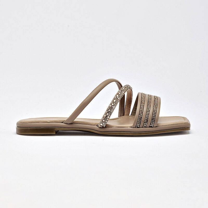 Ks sandalia piso para mujer beige dorado cod 14... image number null
