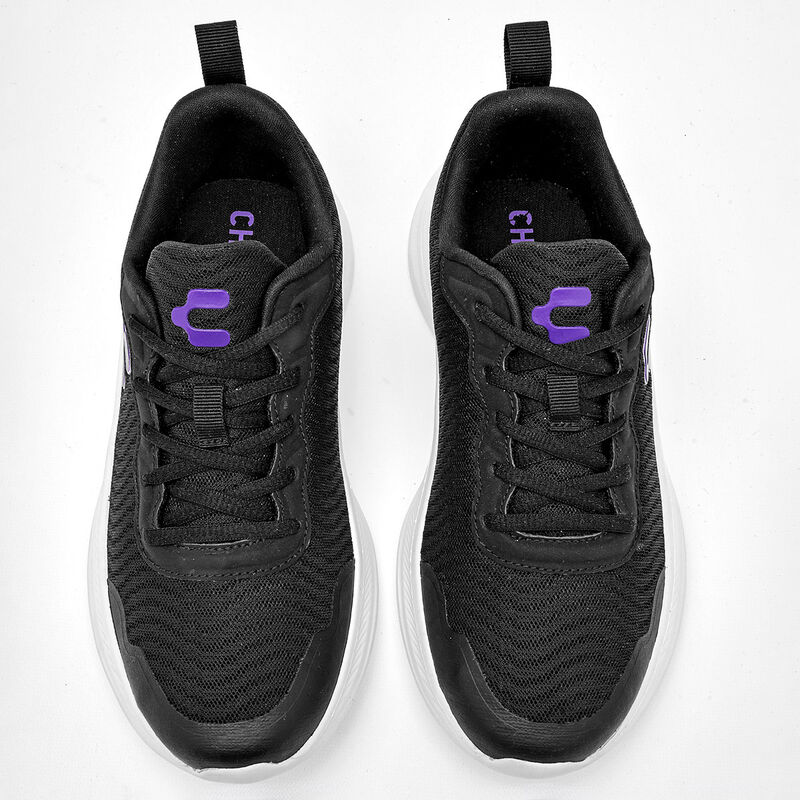 Charly Tenis urbano para mujer negro morado, ha... image number null