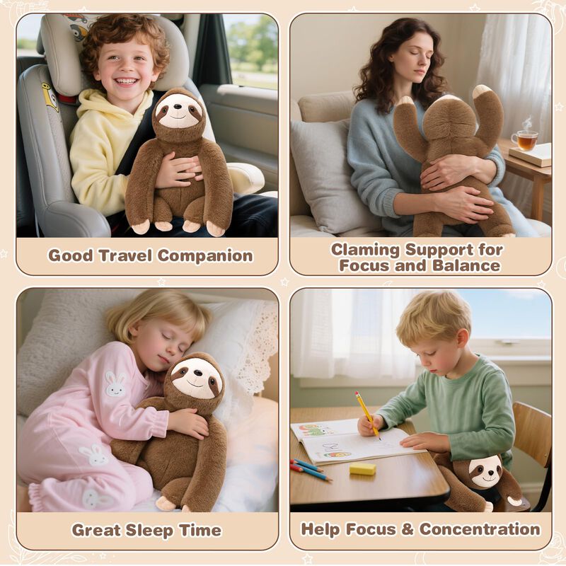 Almohada De Peluche Vibradora Con Peso Joyreal ... image number null