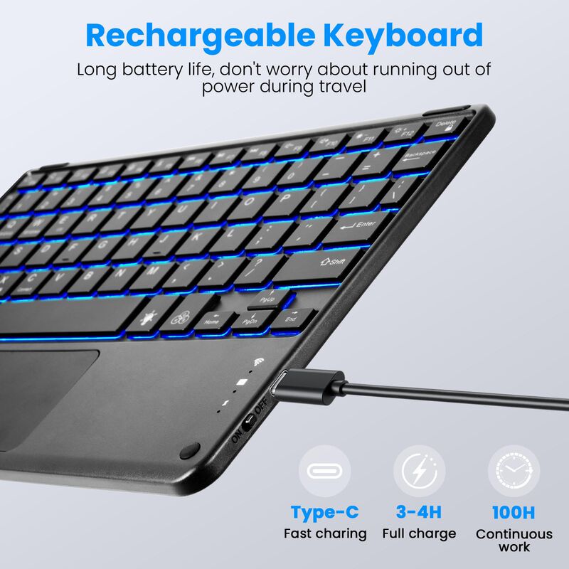Funda Con Teclado Lama Tab A9+/a11+ De 11" Con ... image number null