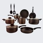 Bater&iacute;a de Cocina Tramontina 28599/622 Paris 14 Piezas  Gris/Negro