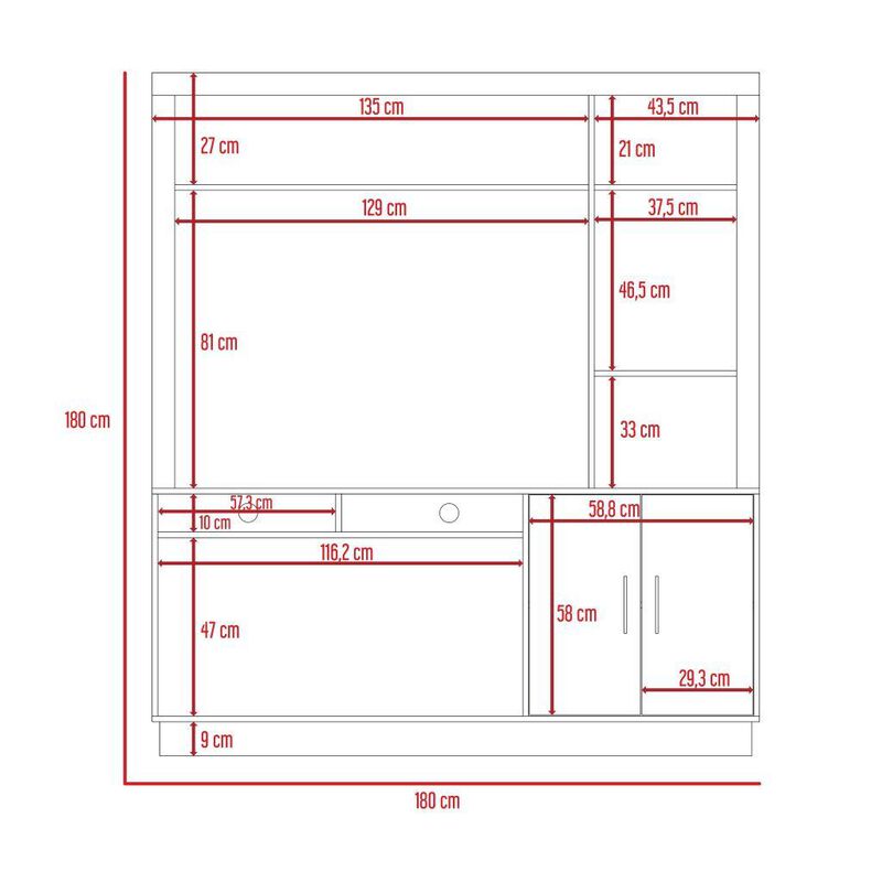 Mesa Romeo Para Tv De 55'' color Chocolate Virt... image number null