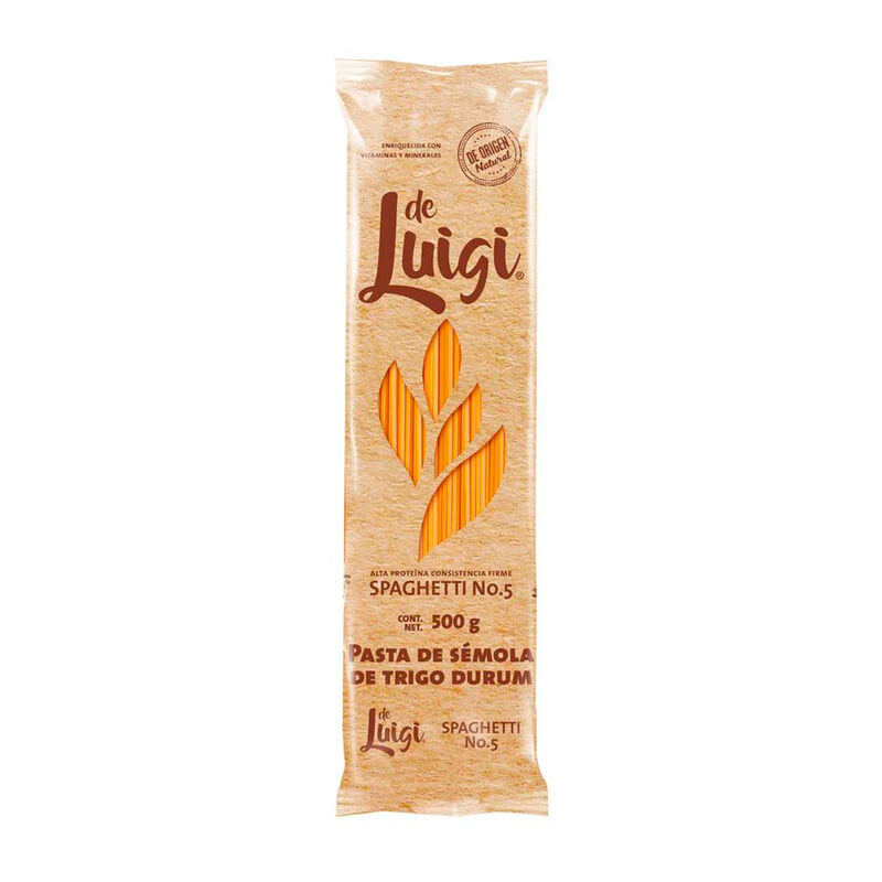 PASTA MODERNA SPAGUHETTI 5 DE LUIGI 500G image number null