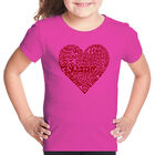 Camiseta Word Art Para Ni&ntilde;a - &Aacute;mate - Rosa
