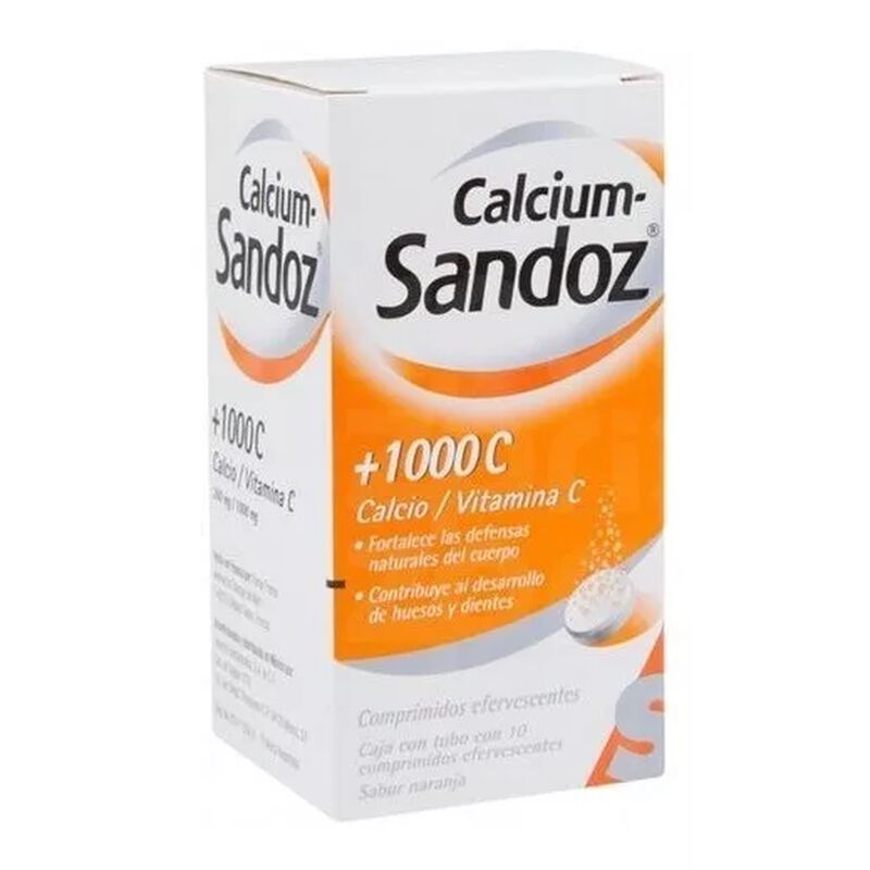 Calcium Sandoz Efervecente 1 Gr 1 Frasco 10 Com... image number null