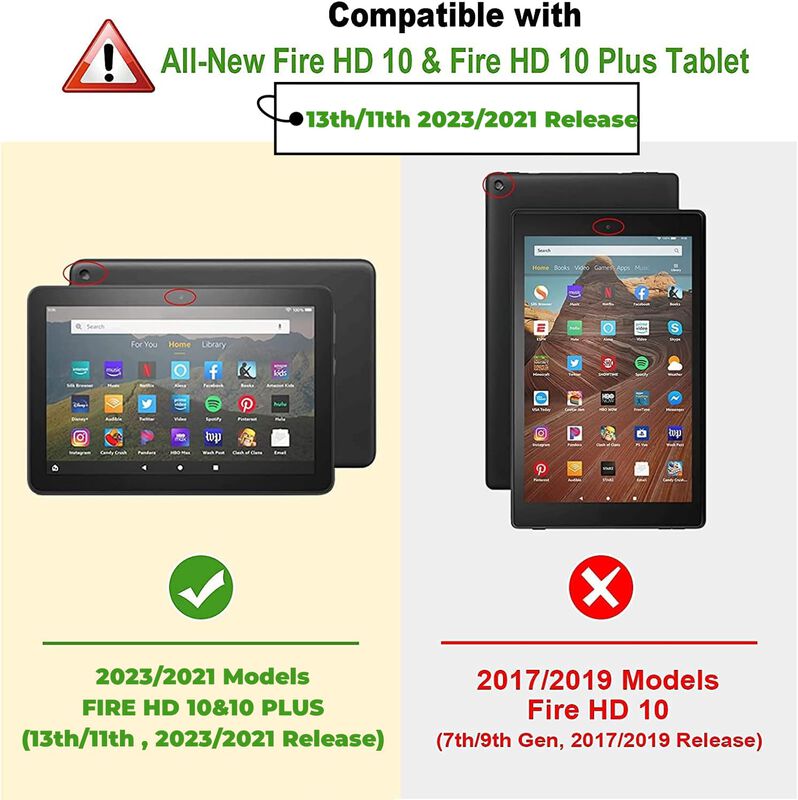Funda Para Tablet Avawo Kids Para Fire Hd 10 Y ... image number null