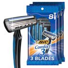 Maquinillas De Afeitar Desechables Bic Comfort 3 Para Hombre, 3 Hojas, 24 Unidades