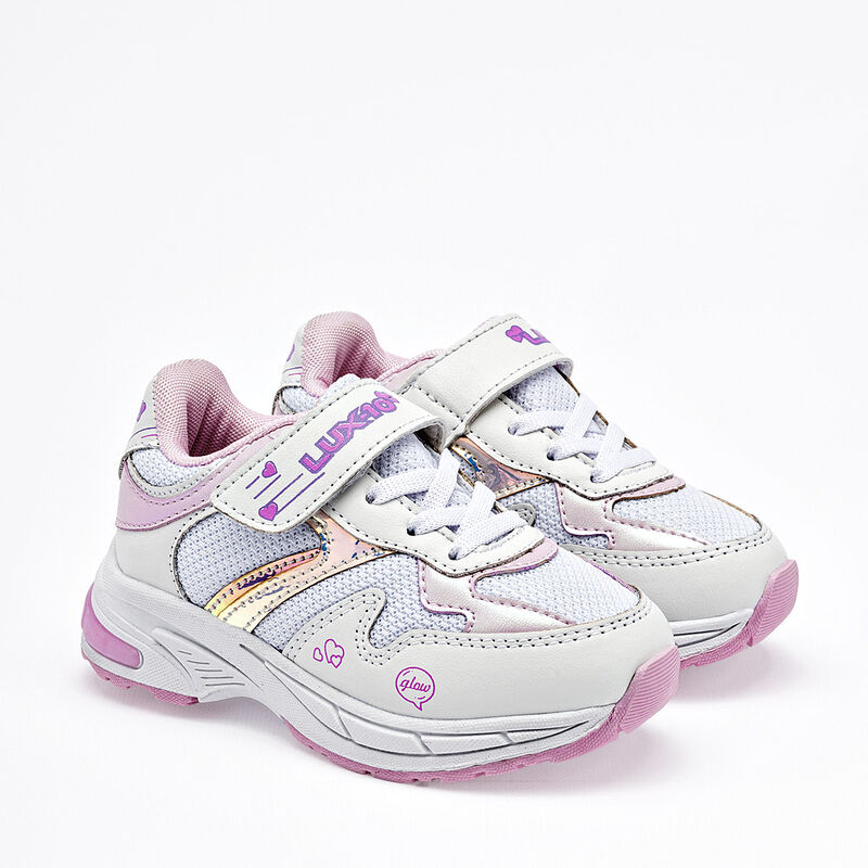 Lux-10 tenis para BEB&Eacute; blanco rosa cod 140589-C image number null