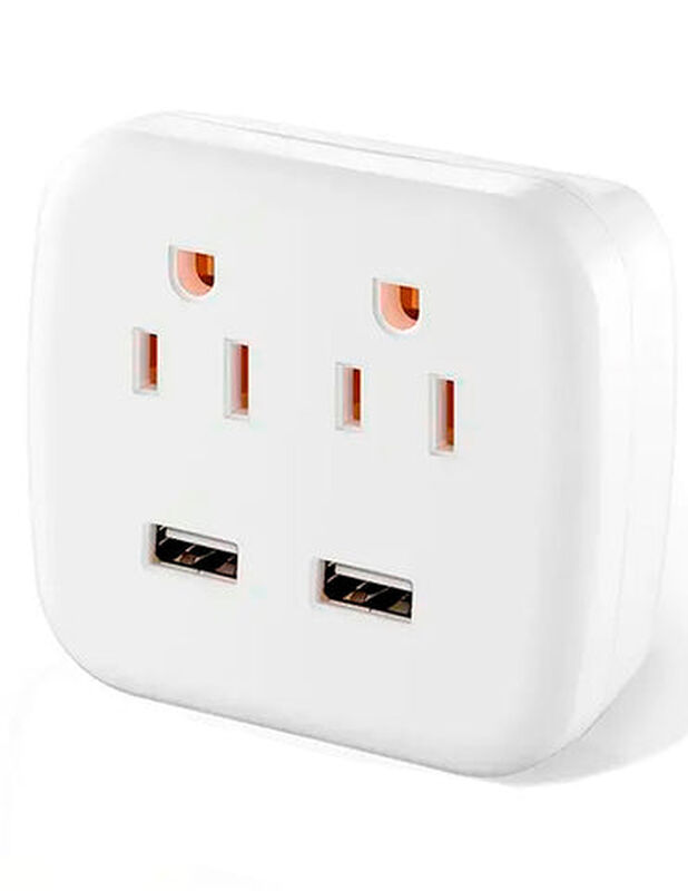 Multicontacto Fratech Con 2 Puertos USB y 2 Enc... image number null