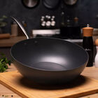 Wok Aluminio negro 2.5m espesor 28 cm HUDSON Antihaderente