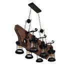 Candil Rustico 6 Luces Con Cadena