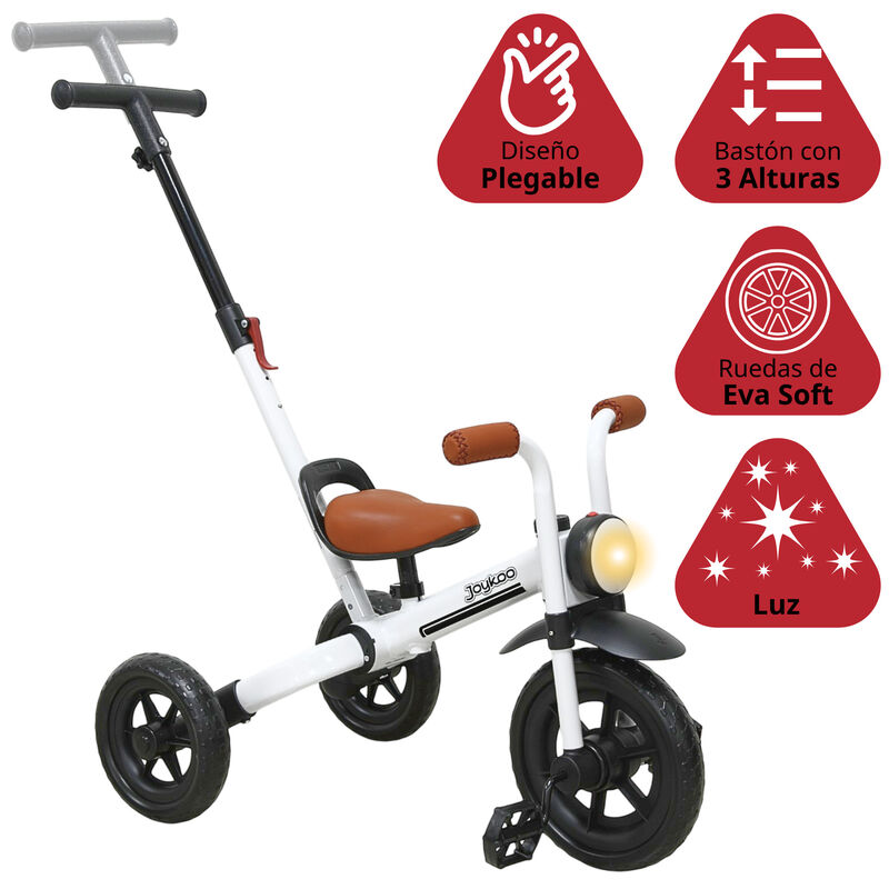 Triciclo 3 En 1 Para Ni&ntilde;os Con Bast&oacute;n, Bici Y B... image number null