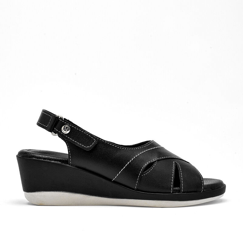 Cruz Shoes sandalia confort para mujer negro co... image number null