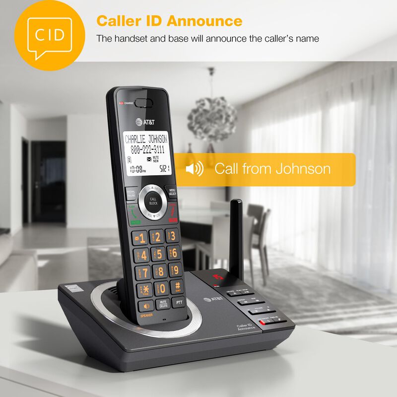 Tel&eacute;fono Inal&aacute;mbrico Para El Hogar At&t Dect 6.... image number null