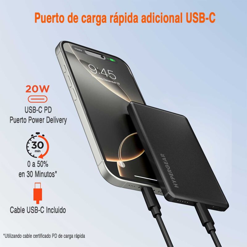 Bater&iacute;a Externa HYPERGEAR Mag 5000mAH Powerbank image number null