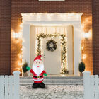 Santa Claus Inflable de 120 CM, Inflable con LED Integrados para Navidad