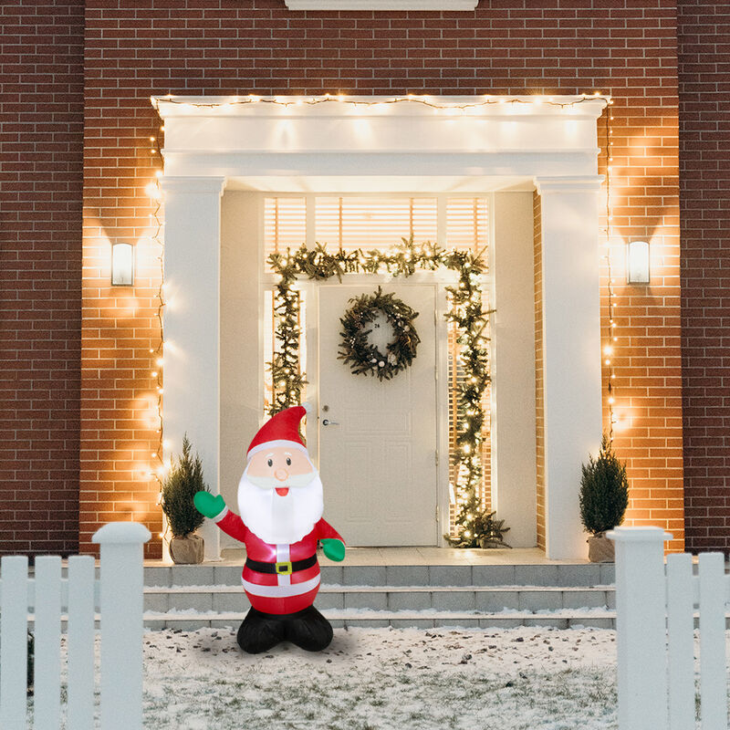 Santa Claus Inflable de 120 CM, Inflable con LE... image number null