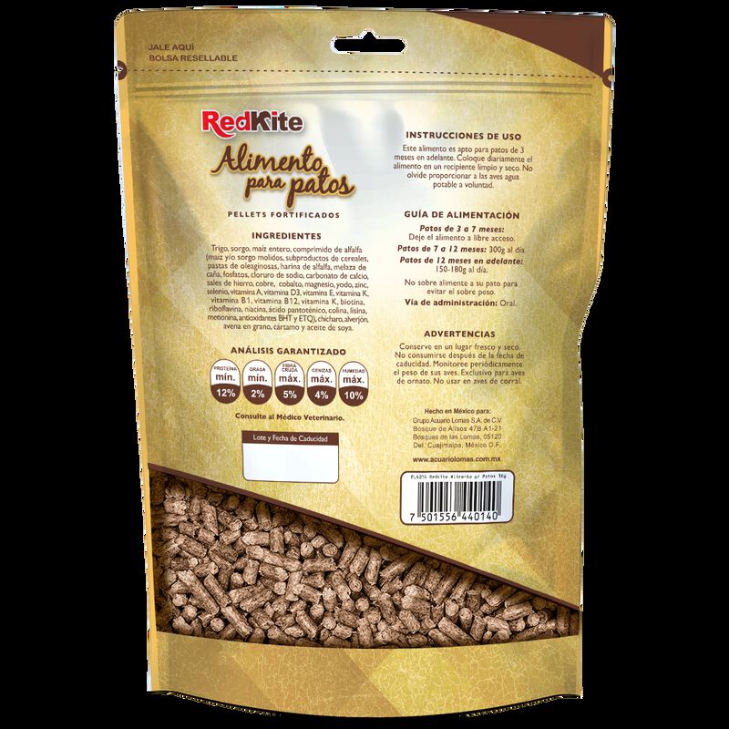 Redkite Alimento Para Patos Jóvenes Con 1 Kilog... image number null