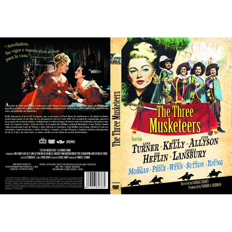 Los Tres Mosqueteros [dvd] (1948) image number null