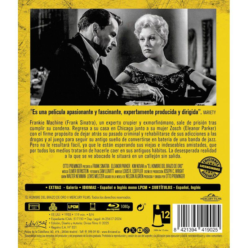 El Hombre Del Brazo De Oro [Blu-ray] (1955) The... image number null