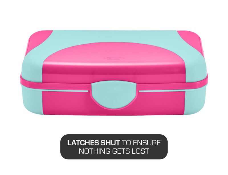 Estuche R&iacute;gido Para L&aacute;pices Lockermate Rosa Y A... image number null