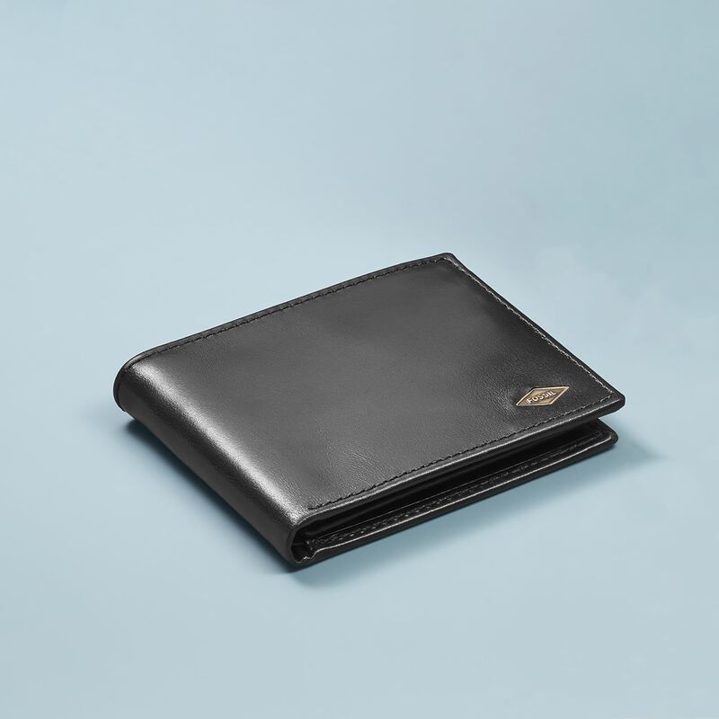 Billetera Fossil Ryan De Cuero Con Bloqueo Rfid... image number null
