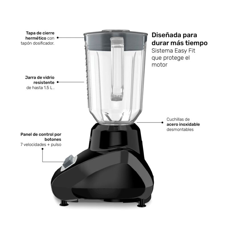 Licuadora Taurus Valencia Lic Vaso Vidrio 1.5l ... image number null