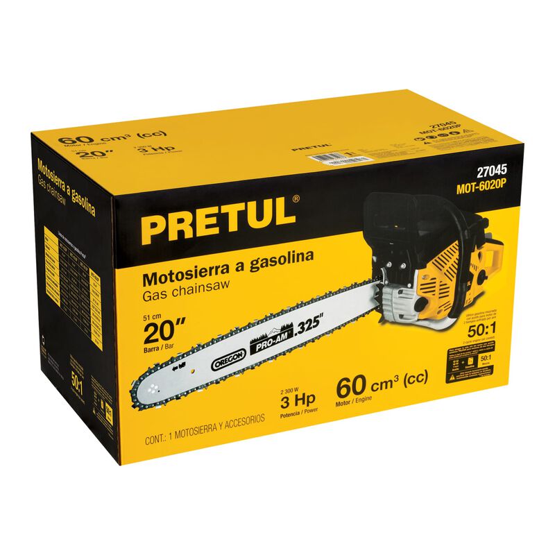 Motosierra 60 Cc A Gasolina con Barra de 20' Pr... image number null