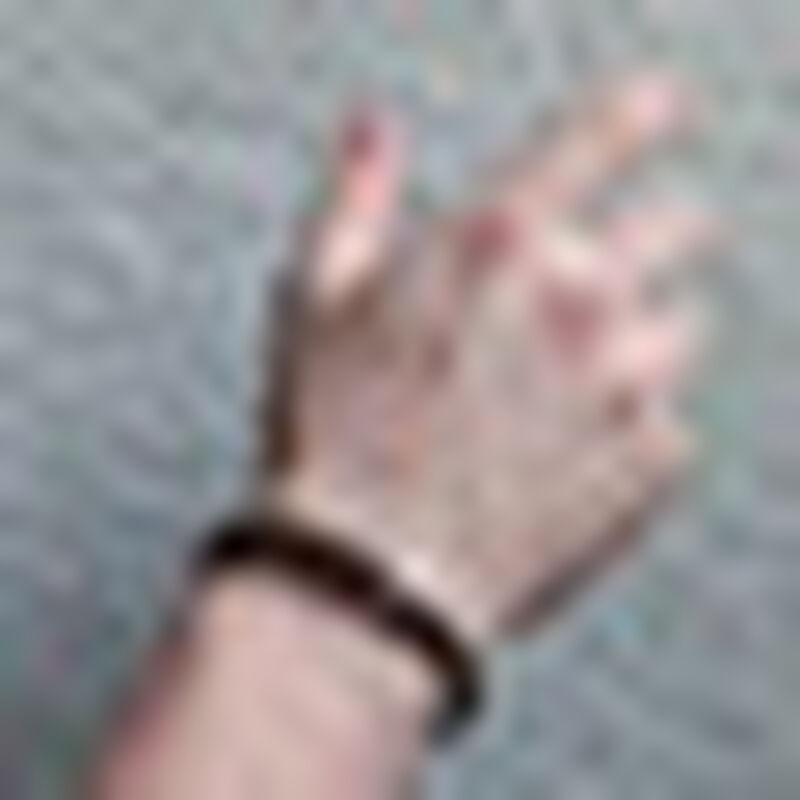 Pulsera de Piel Para Hombre con Rondel de Plata... image number null