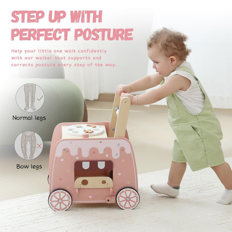 Carrito De Helado Multifuncional De Madera Baby... image number null