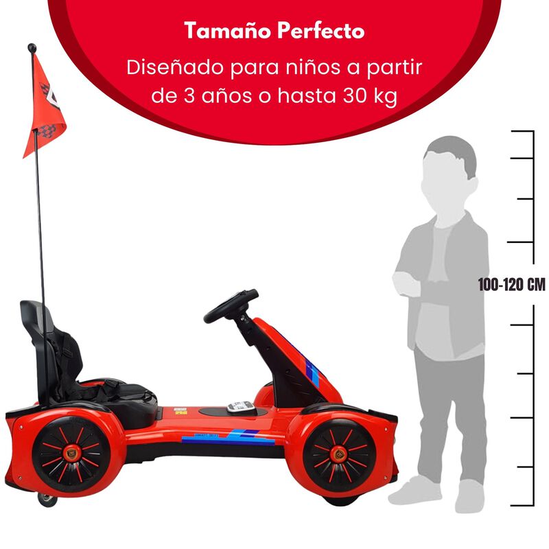 Go Kart El&eacute;ctrico 12v Control Remoto Bluetooth ... image number null