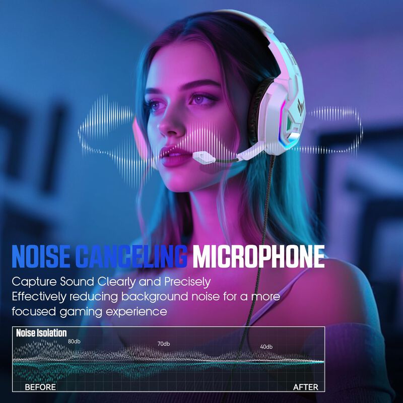 Auriculares Para Juegos Ypbdan Gd-900 Con Sonid... image number null