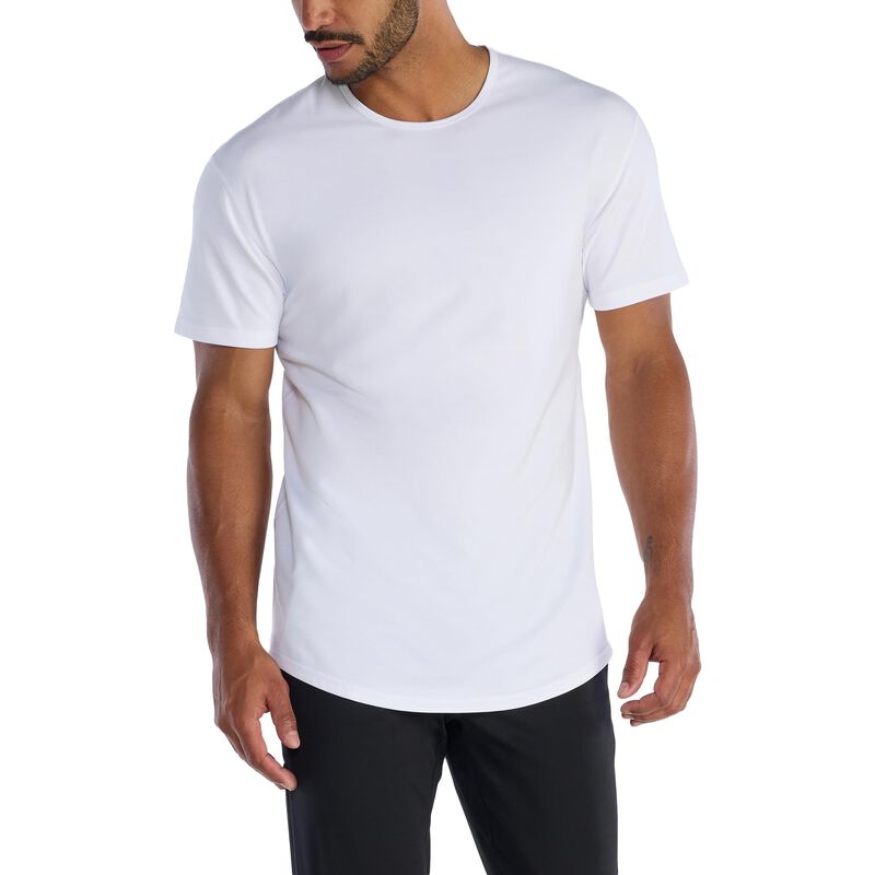 Camiseta BYLT Corte Ca&iacute;do Slim Fit Blanca XXL image number null