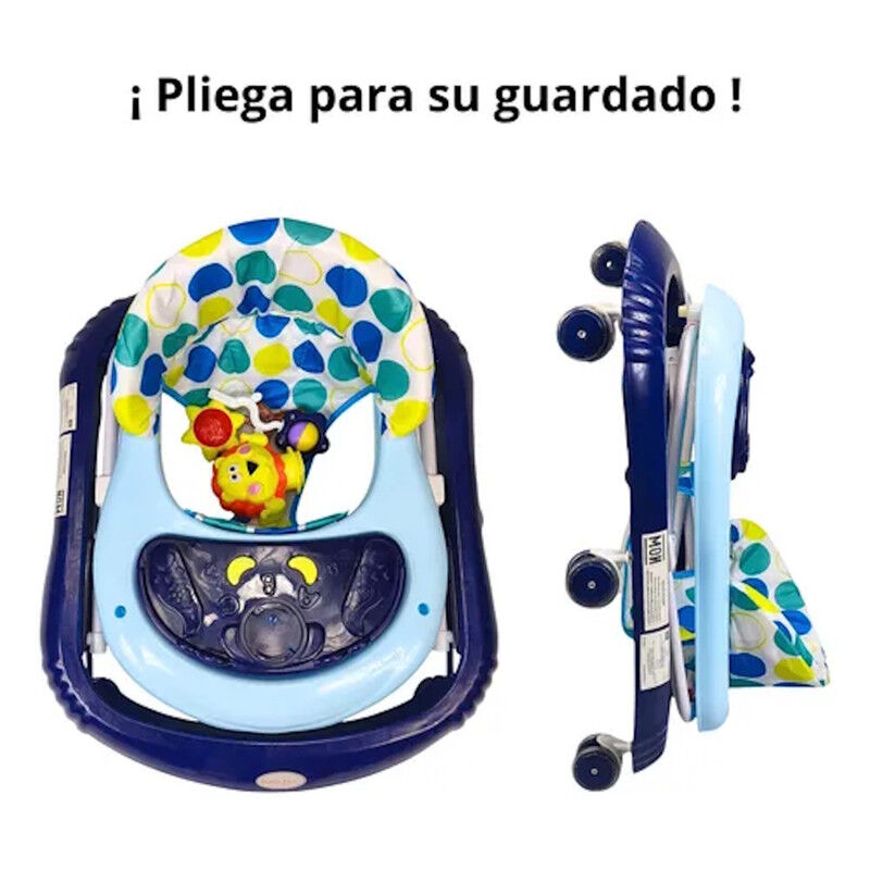 Andadera Para Beb&eacute; Azul Con Luz Sonido Llantas ... image number null