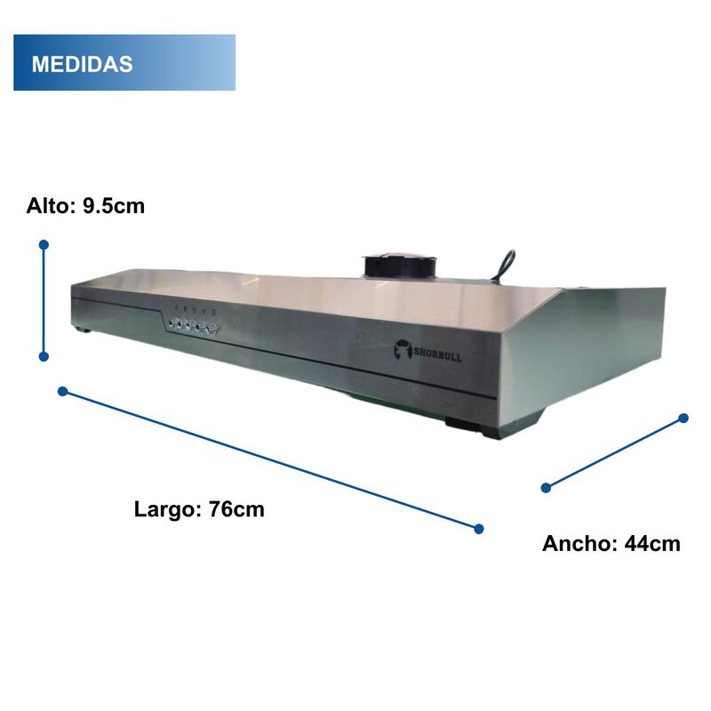 Campana Extractora 76 cm Shorbull image number null