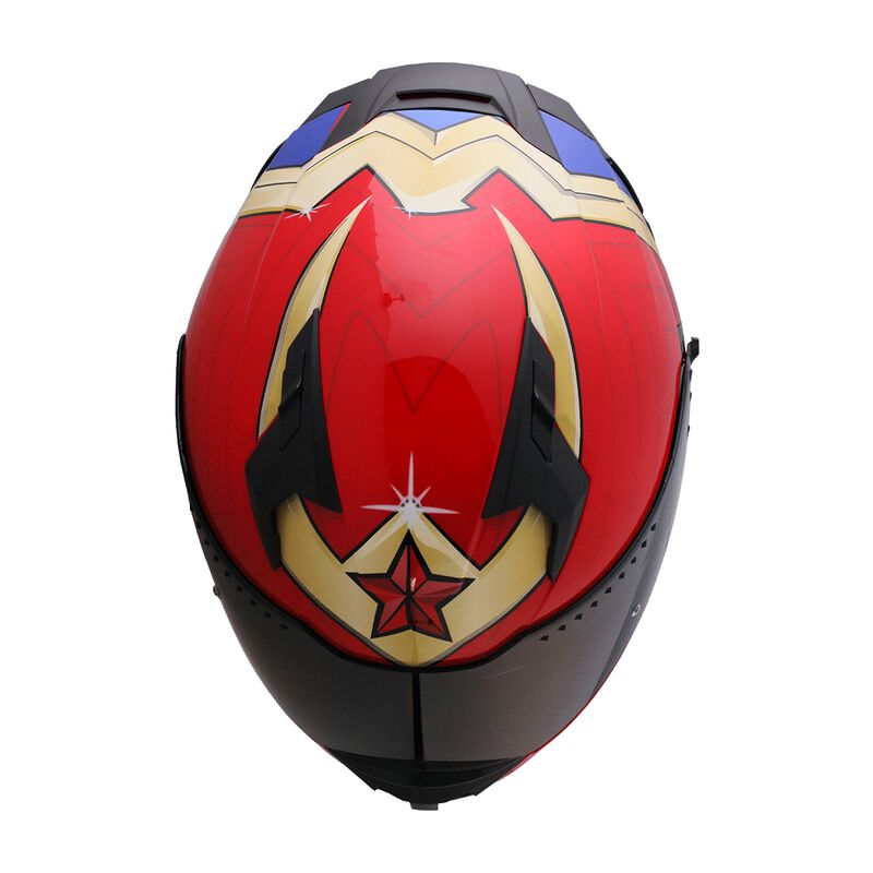 Casco Integral Edge Mujer Maravilla Dc Certific... image number null