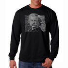 Camiseta De Manga Larga Word Art Para Hombre - Mark Twain - Negro