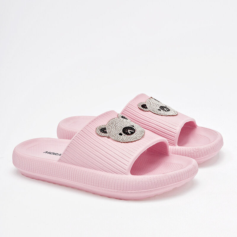 Moramora Sandalia para ni&ntilde;a rosa plata image number null