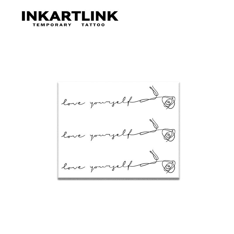 Tatuaje Temporal Inkartlink Rosa &ndash; 2 L&aacute;minas Co... image number null