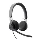 Auriculares Logitech Zone Con Cancelaci&oacute;n De Ruido Con Cable Usb-c Graphite