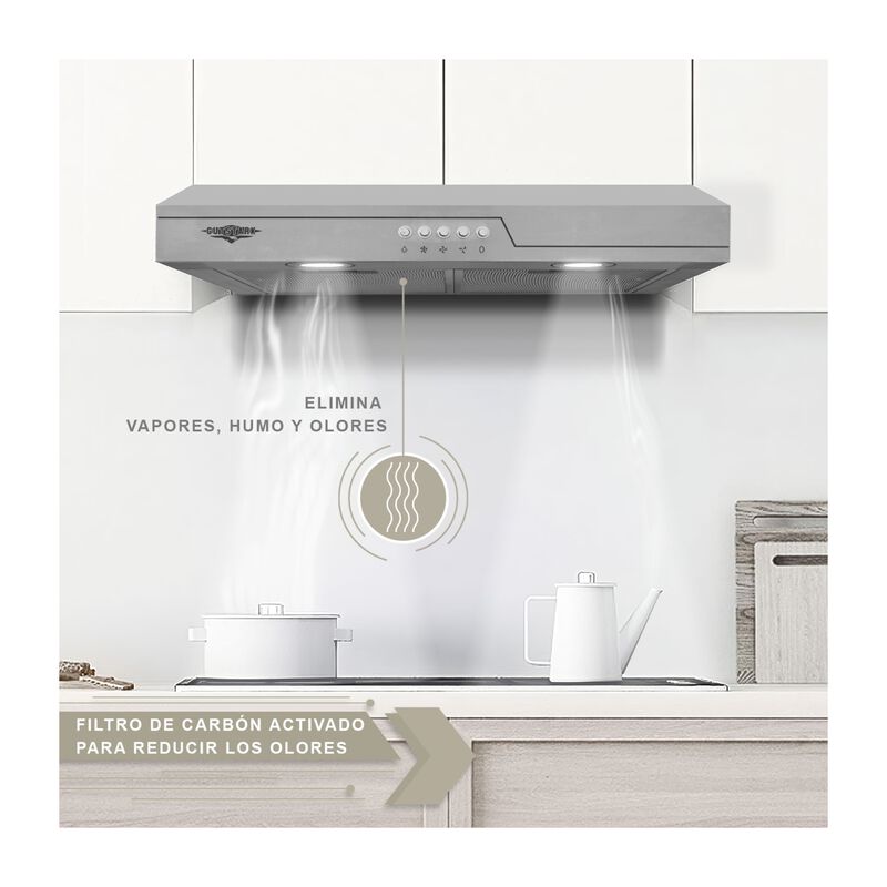 Campana Extractora Purificadora 600mm Acero 60 ... image number null