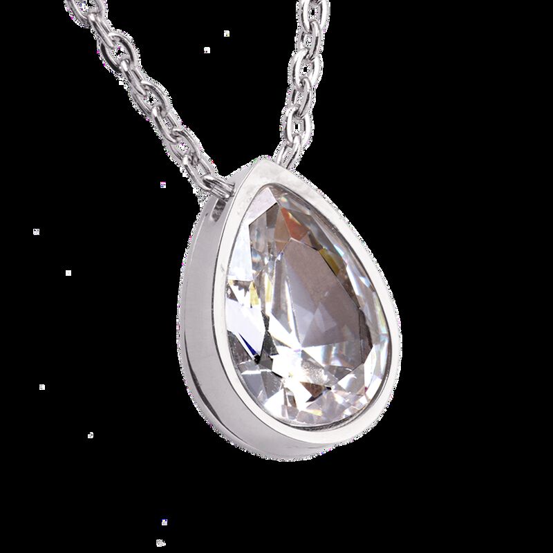 Collar Mujer Acero Inoxidable Zirconia C&uacute;bica R... image number null