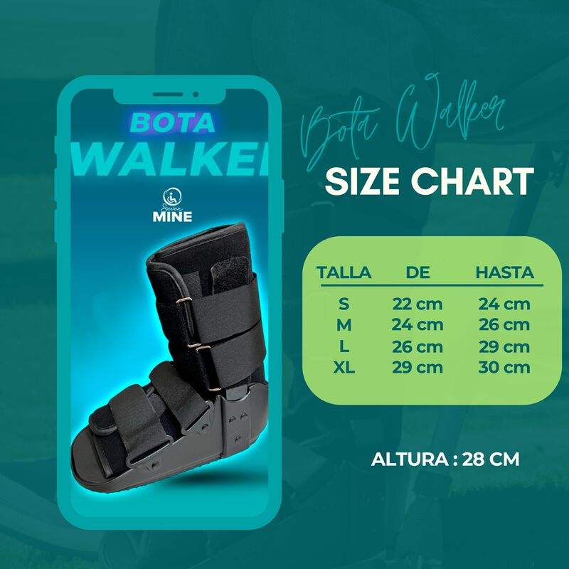 Bota Walker Corta Sin Aire Bw-7701 (altura 28cm... image number null